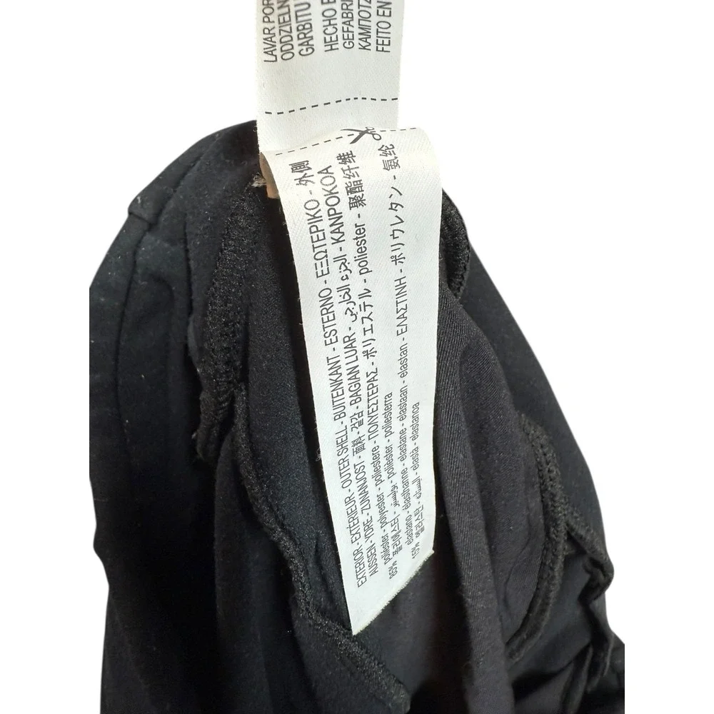Oysho Women's Wide Leg Trouser Pants Black Pull On Size M Career Work - Picture 6 of 8